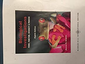 BIOLOGICAL INVESTIGATIONS FORM FUNCTION DIVERSITY & PROCESS 8/E (PB) 