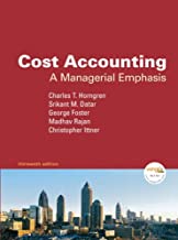 COST ACCOUNTING A MANAGERIAL EMPHASIS 13/E + STUDENT ACCESS KIT (HB) 