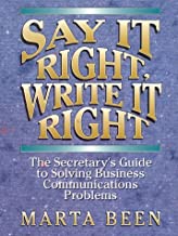 SAY IT RIGHT, WRITE IT RIGHT (HB) 