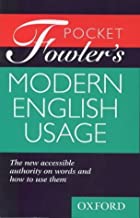 OXFORD POCKET FOWLER'S MODERN ENGLISH USAGE (PB) 