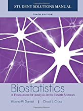STUDENT SOLUTION MANUAL BIOSTATISTICS A FOUNDATION FOR ANALYSIS IN THE HEALTH SCIENCES 10/E (PB) 