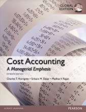 COST ACCOUNTING: A MANAGERIAL EMPHASIS 15/E (PB) 