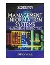 MANAGEMENT INFORMATION SYSTEMS MANAGERIAL PERSPECTIVES 2/E (PB) 