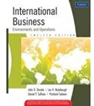 INTERNATIONAL BUSINESS ENVIRONMENTS AND OPERATIONS 12/E (PB) 