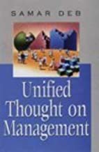 UNIFIED THOUGHT ON MANAGEMENT (HB) 